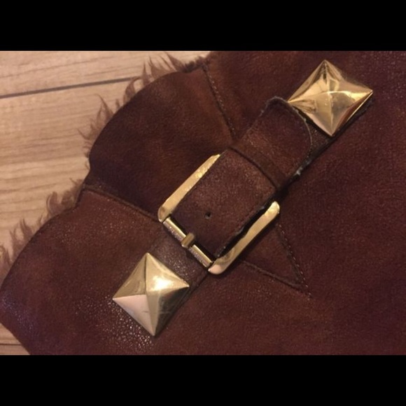 Michael Kors Suede/fur wedge boots - Picture 2 of 5